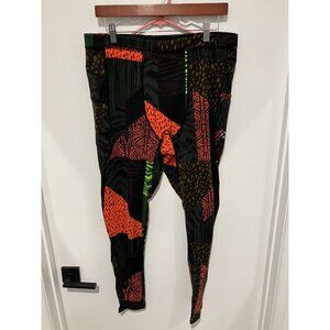 Without Walls Patchwork Print Compression Leggings, Multicolor, Large